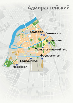 Карта Адмиралтейкского района